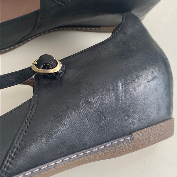 Dansko Black Loralie Mary Jane Wedges Size 41 - Picture 6 of 7